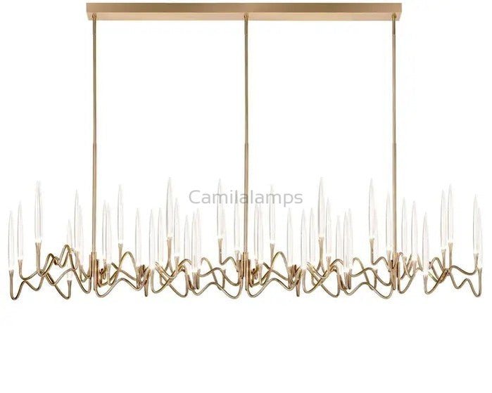 Pezzo Long Chandelier 40"W 59"W 78"W - Camilalamps - pez78 - 2