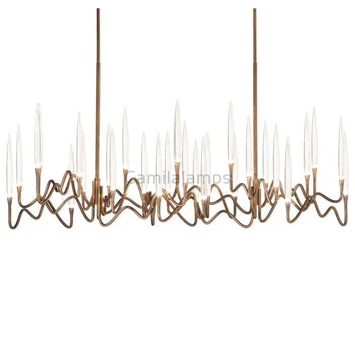 Pezzo Long Chandelier 40"W 59"W 78"W - Camilalamps - pez59-11