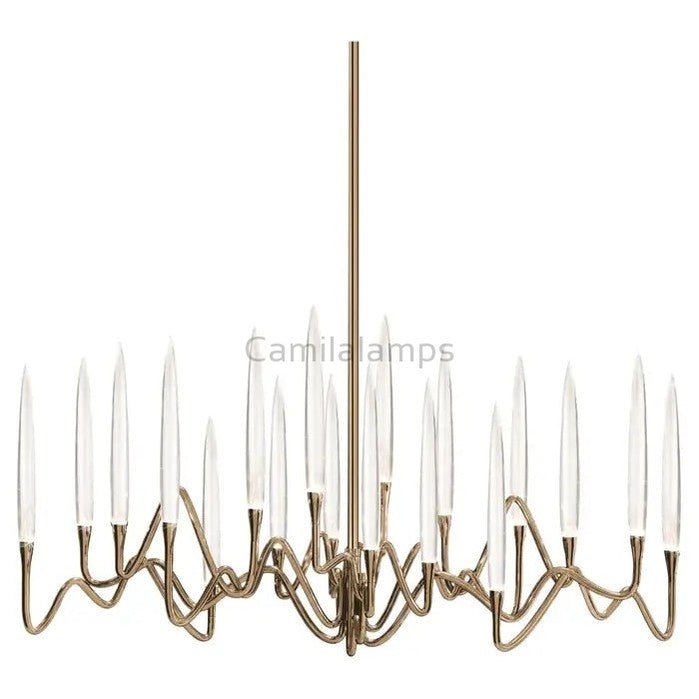 Pezzo Long Chandelier 40"W 59"W 78"W - Camilalamps - pez40-13