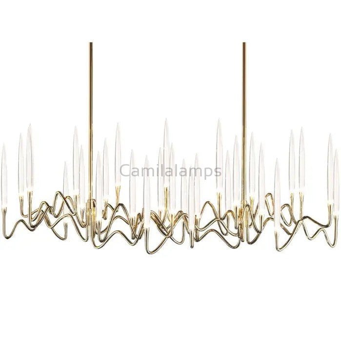 Pezzo Long Chandelier 40"W 59"W 78"W - Camilalamps - pez40-12