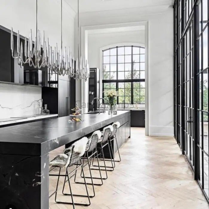 Pezzo Long Chandelier 40"W 59"W 78"W - Camilalamps - pez40-12