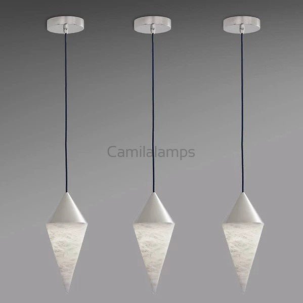 Phineas Alabaster Simple Pendant Light - Camilalamps - CAM - PH - 03