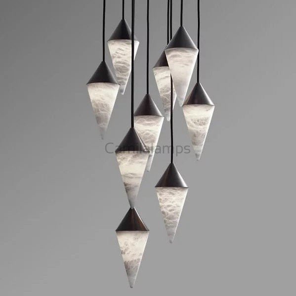 Phineas Alabaster Upscale Chandelier - Camilalamps - CAM - PH - 01