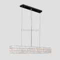 Pluto Halo Rectangular Crystal Chandelier - Camilalamps - CA - LI2024 - C5572