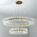 Postmodern Two - Tier Ring Crystal Chandelier - Camilalamps - ILM0635