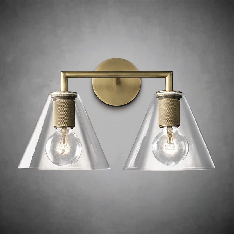 Ptilitaire Funnel Shade Double Sconce - Camilalamps - CAARHWS - 25610346