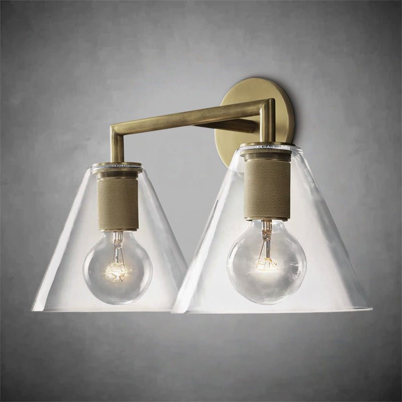Ptilitaire Funnel Shade Double Sconce - Camilalamps - CAARHWS - 25610346
