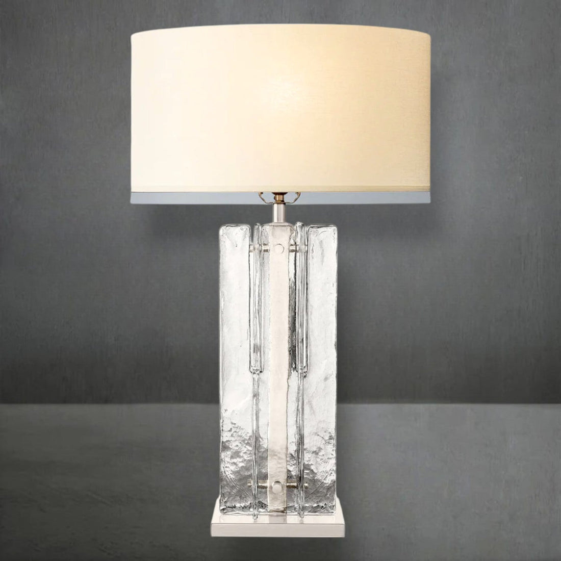 Lattace Clear Glass Table Lamp 30" - Camilalamps - CA-Lattace-TL301