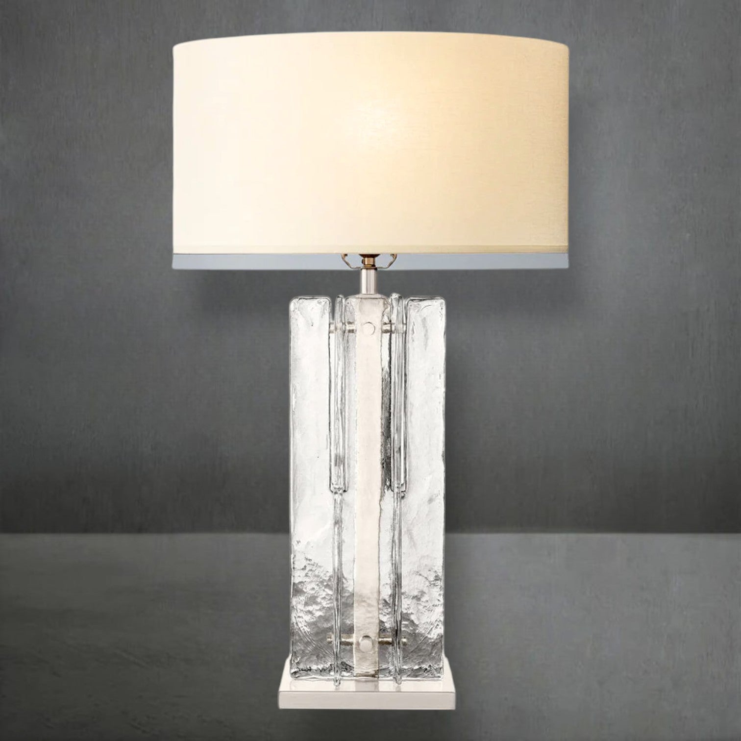 Lattace Clear Glass Table Lamp 30" - Camilalamps - CA-Lattace-TL301