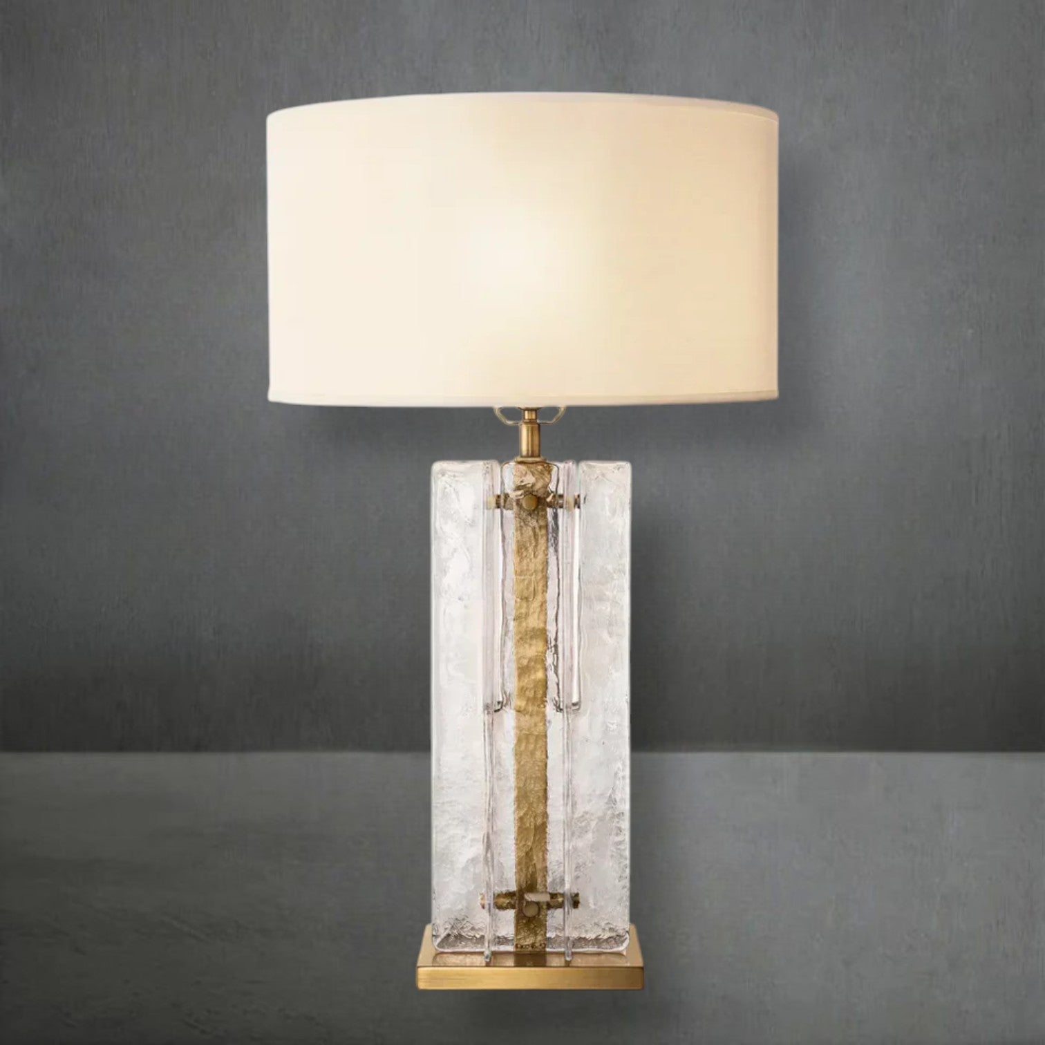 Lattace Clear Glass Table Lamp 30" - Camilalamps - CA-Lattace-TL301