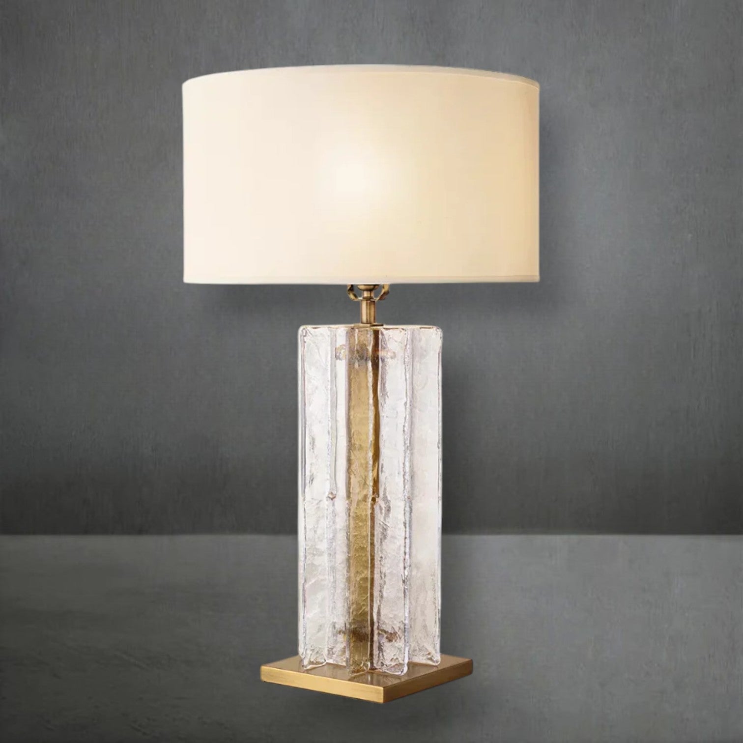 Lattace Clear Glass Table Lamp 30" - Camilalamps - CA-Lattace-TL301