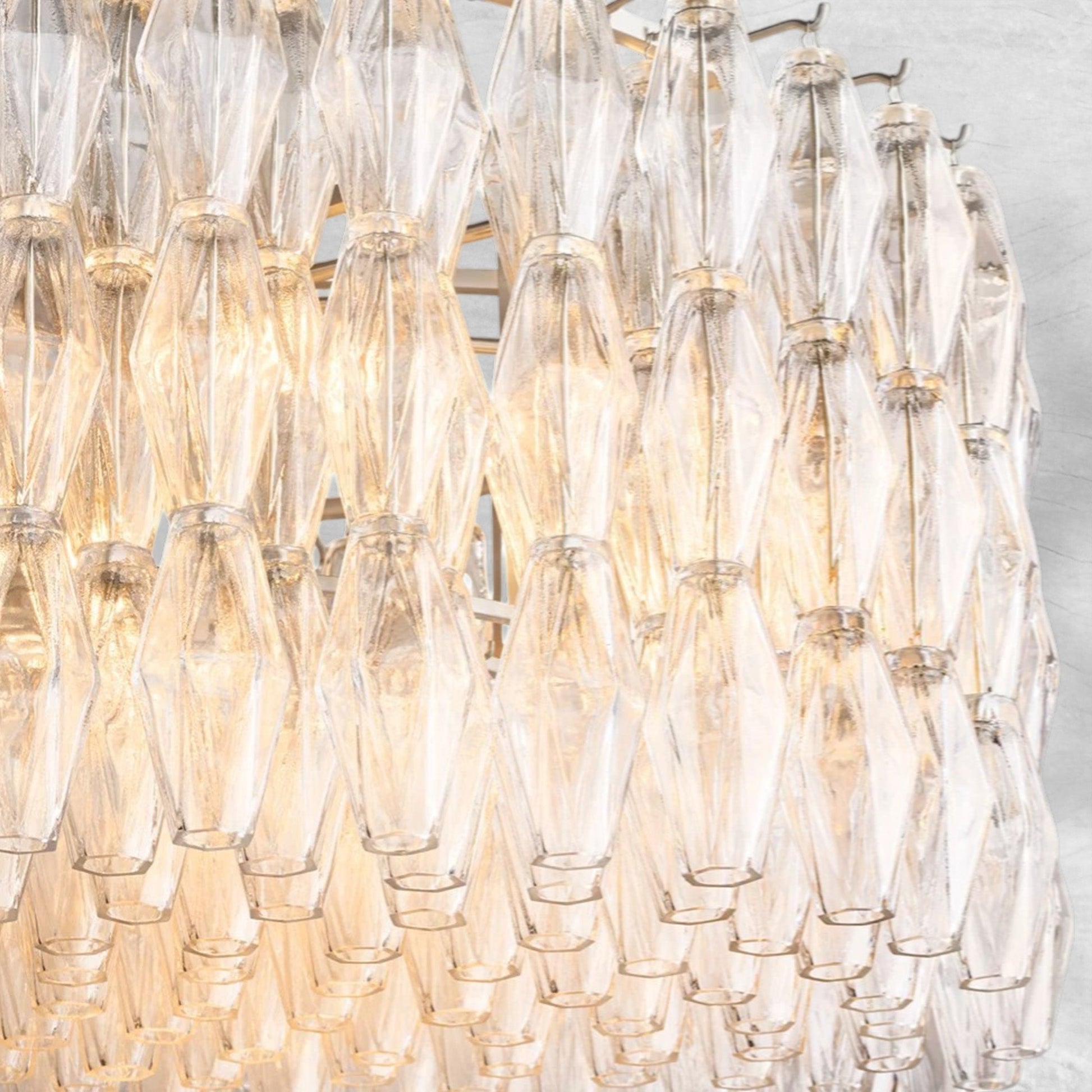 Chiaravalle Clear Glass Round Chandelier 37"47"62" - Camilalamps - CA-GA2023-C0837