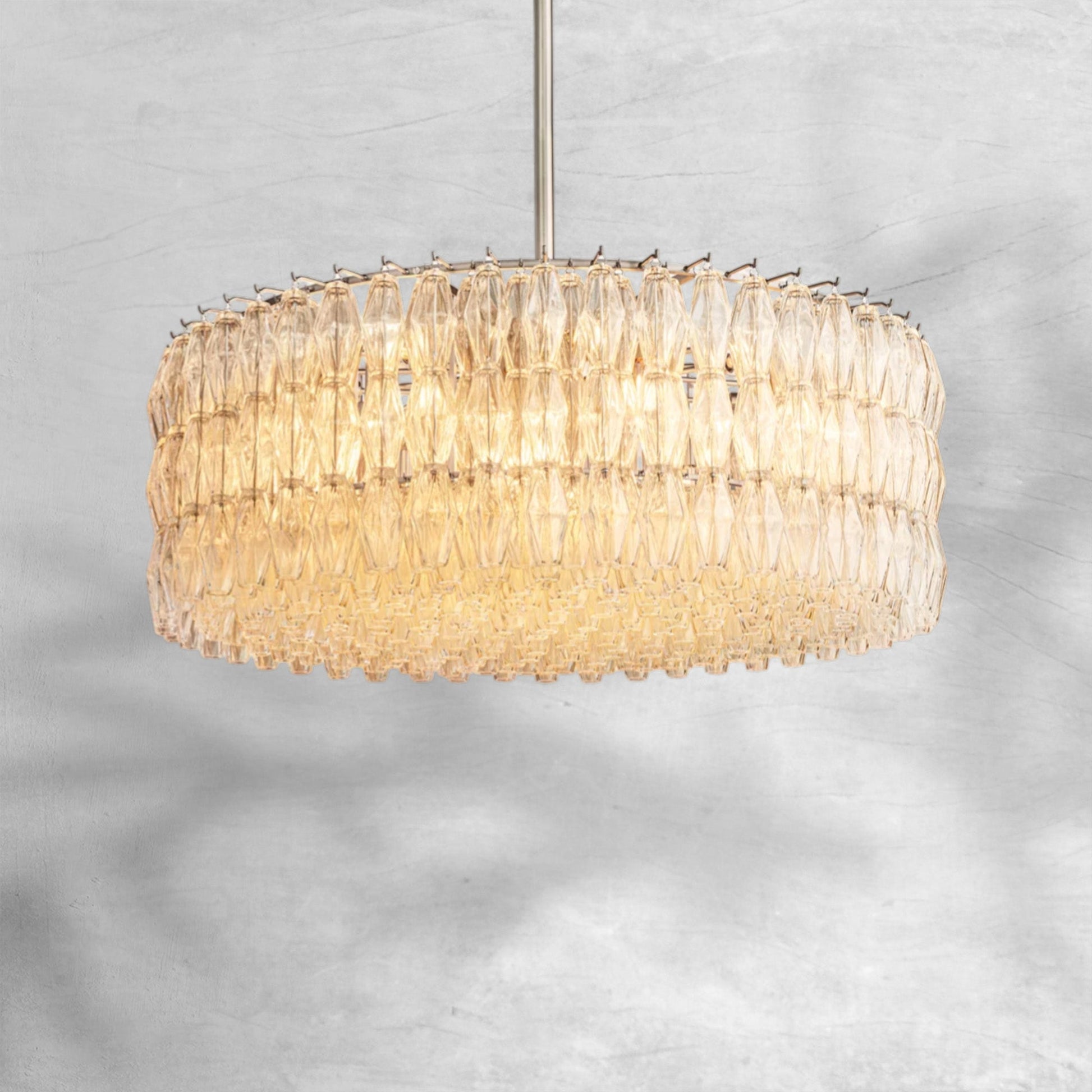 Chiaravalle Clear Glass Round Chandelier 37"47"62" - Camilalamps - CA-GA2023-C0838