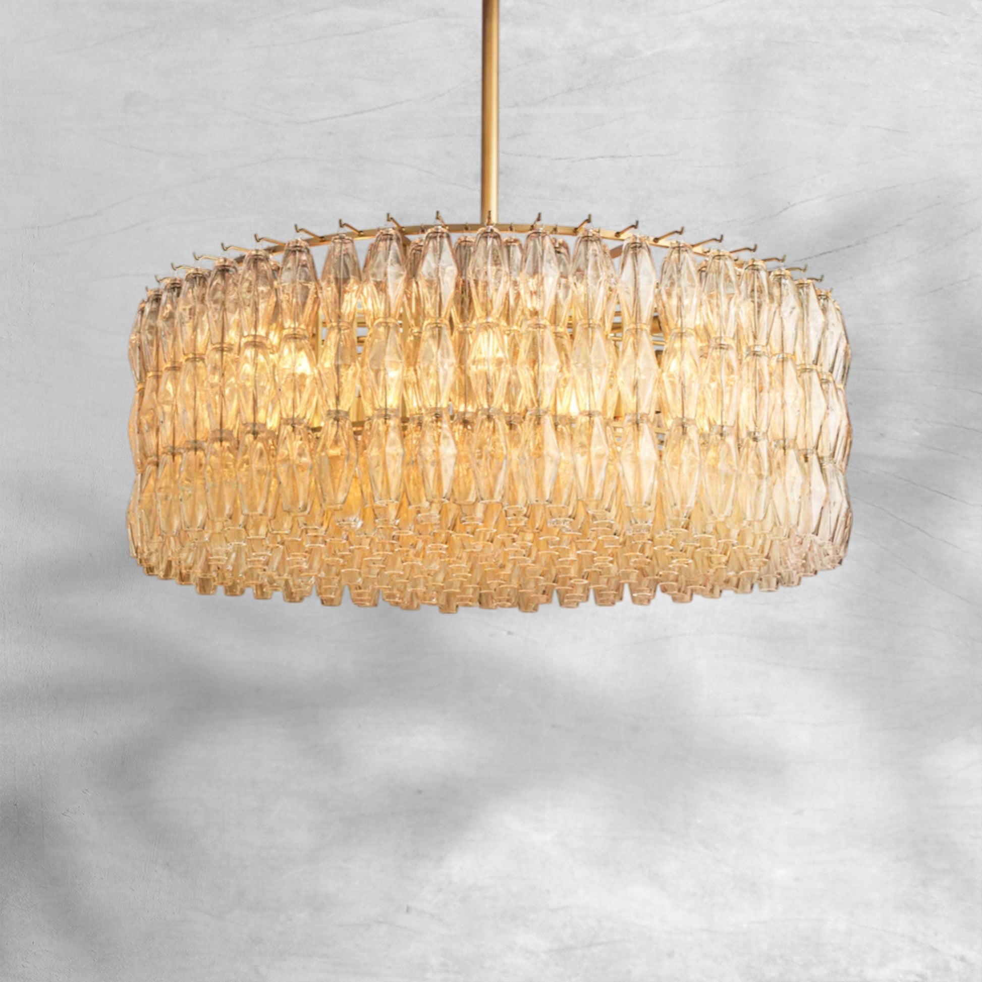 Chiaravalle Clear Glass Round Chandelier 37"47"62" - Camilalamps - CA-GA2023-C0834
