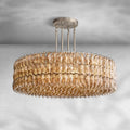 Chiaravalle Smoke Glass Round Chandelier 37