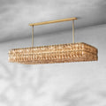 Chiaravalle Glass Rectangular Chandelier 74