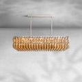 Chiaravalle Glass Rectangular Chandelier 54