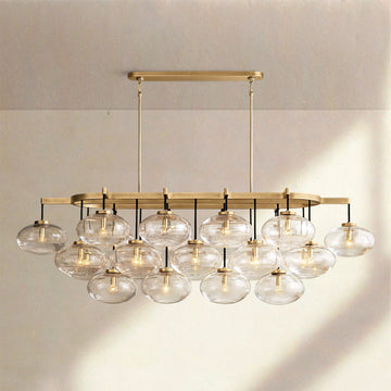 Cabrlet Linear Chandelier 72" - Camilalamps - Ca-1SE2023-1C1070