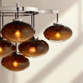 Cabrlet Clear/Amber Glass Linear Chandelier - Camilalamps - BU-CAB-Linear-5