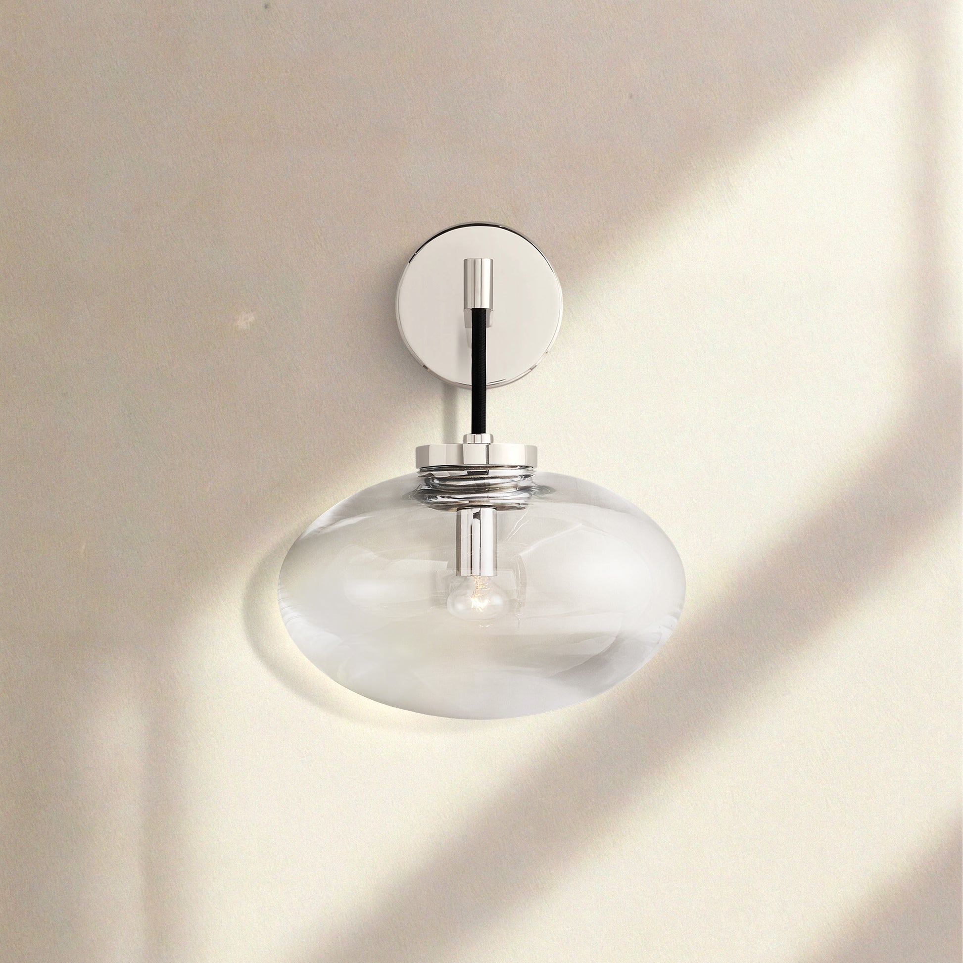 Cabrlet Clear Glass Sconce - Camilalamps - BU-CAB-Sconce-5