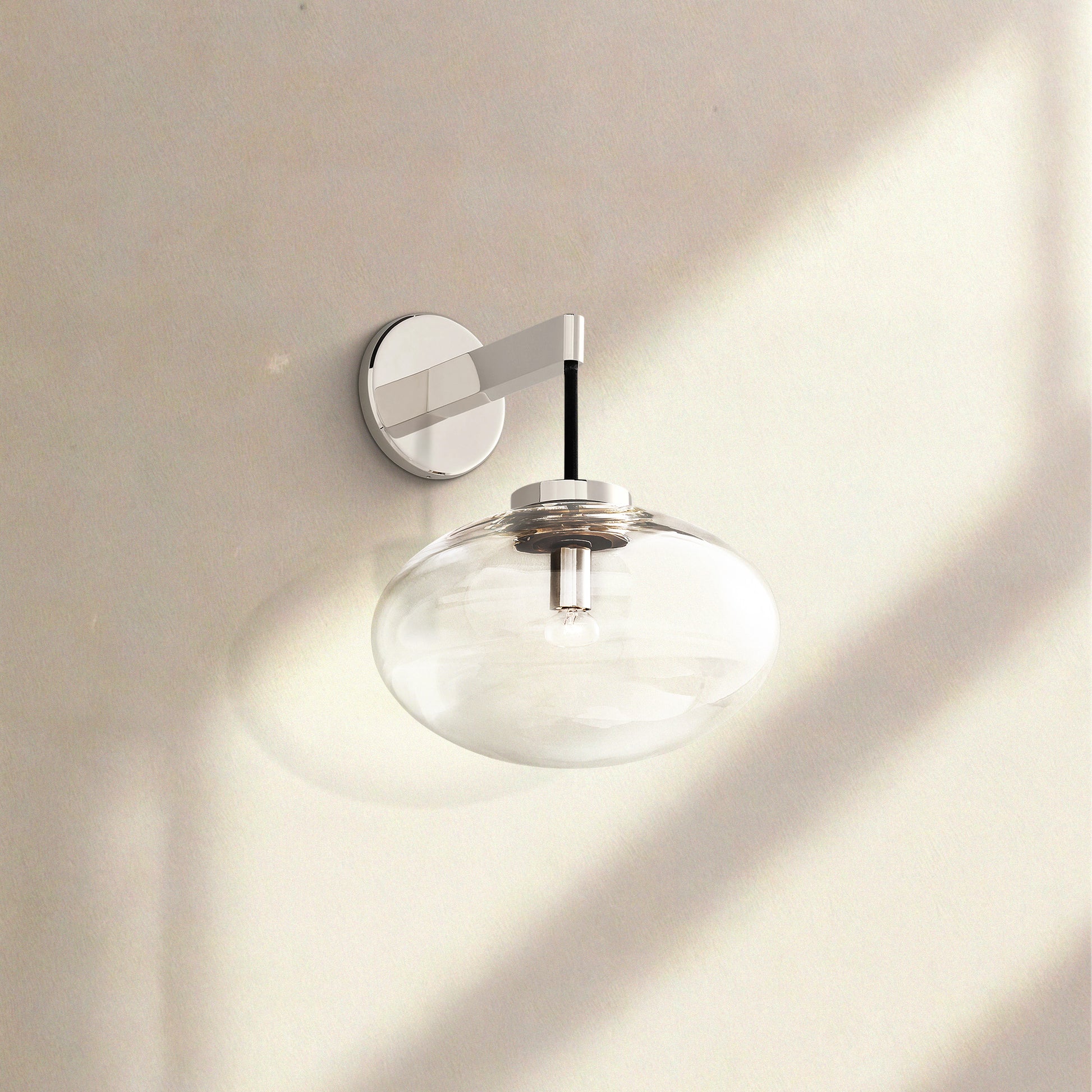Cabrlet Clear Glass Sconce - Camilalamps - BU-CAB-Sconce-6