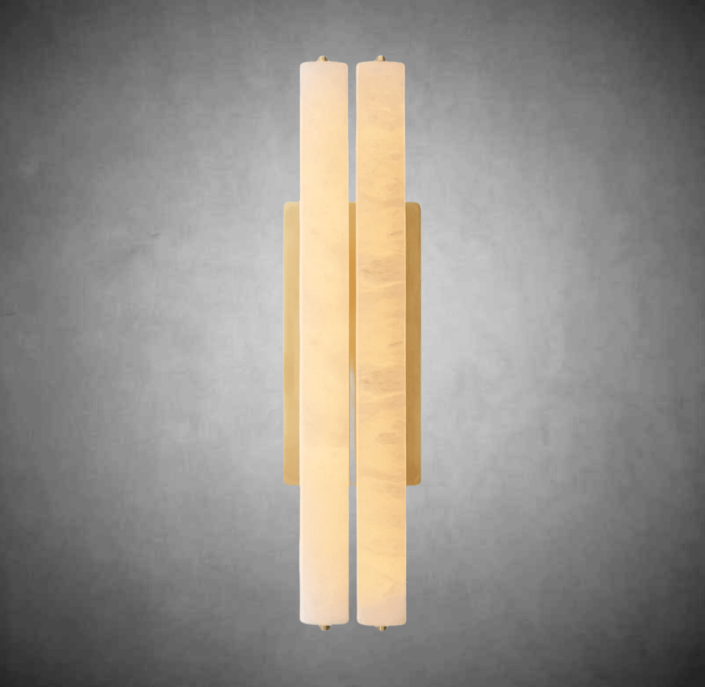 Aurivox Alabaster Double Sconce - Camilalamps - CA - CH - 3368