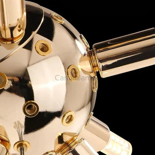 Alouette Modern Round Crystal chandelier Gold For Living Room, Bedroom Branch Chandelier Camilalamps   