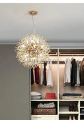 Alouette Modern Round Crystal chandelier Gold For Living Room, Bedroom Branch Chandelier Camilalamps   