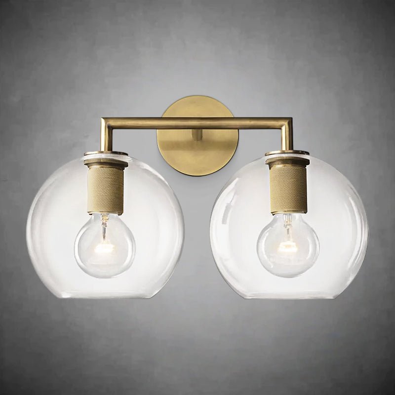 Ptilitaire Globe Shade Double Sconce - Camilalamps - CAARHWS - 2561052