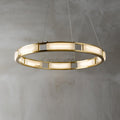 Qatar Alabaster Round Chandelier - Camilalamps - Qatar - 1418 - ? 31. - Brass - Warm - 5