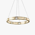 Qatar Alabaster Round Chandelier - Camilalamps - Qatar - 1418 - ? 31. - Brass - Warm - 5