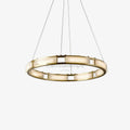 Qatar Alabaster Round Chandelier - Camilalamps - Qatar - 1418 - ? 31. - Brass - Warm - 5