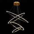 Quartz Crystal Chandelier Modern Suspended Hanging Light 4 Rings - Camilalamps - CAM - QUA - 01
