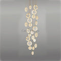 Queenie marble disc Long Round chandelier For Loft - Camilalamps - QUENNIE-13