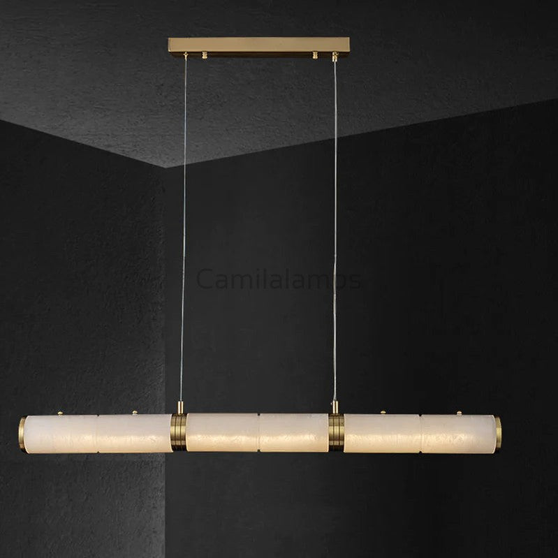 Quinlan Linear Alabaster Chandelier - Camilalamps - CAM - AB020