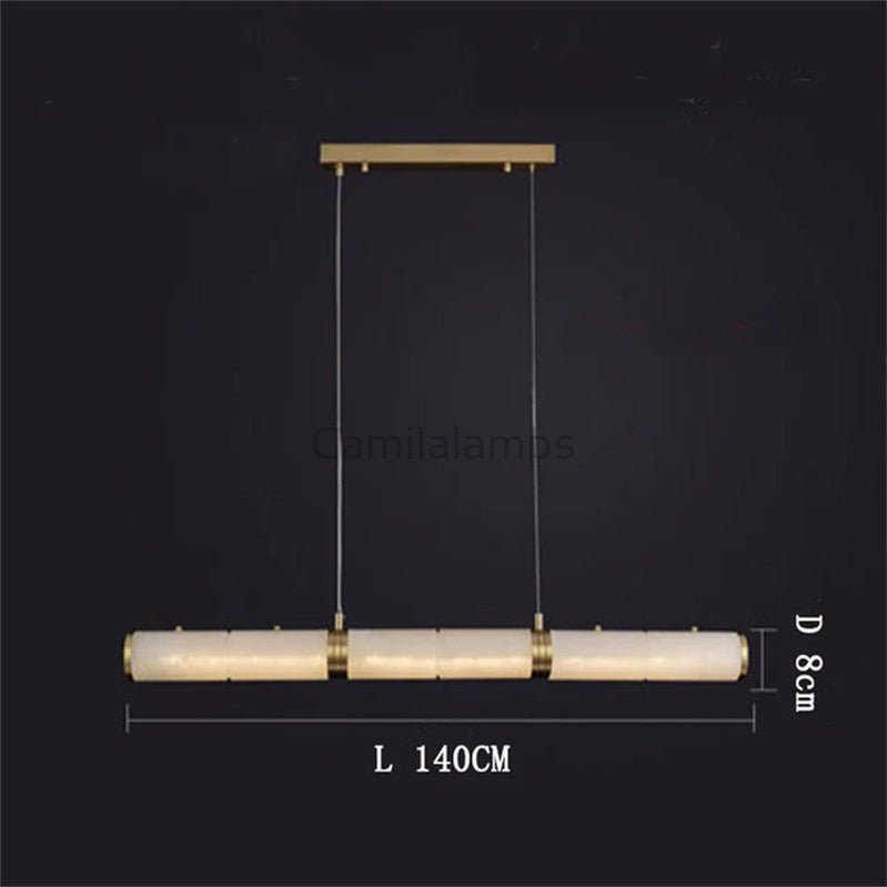 Quinlan Linear Alabaster Chandelier - Camilalamps - CAM - AB022