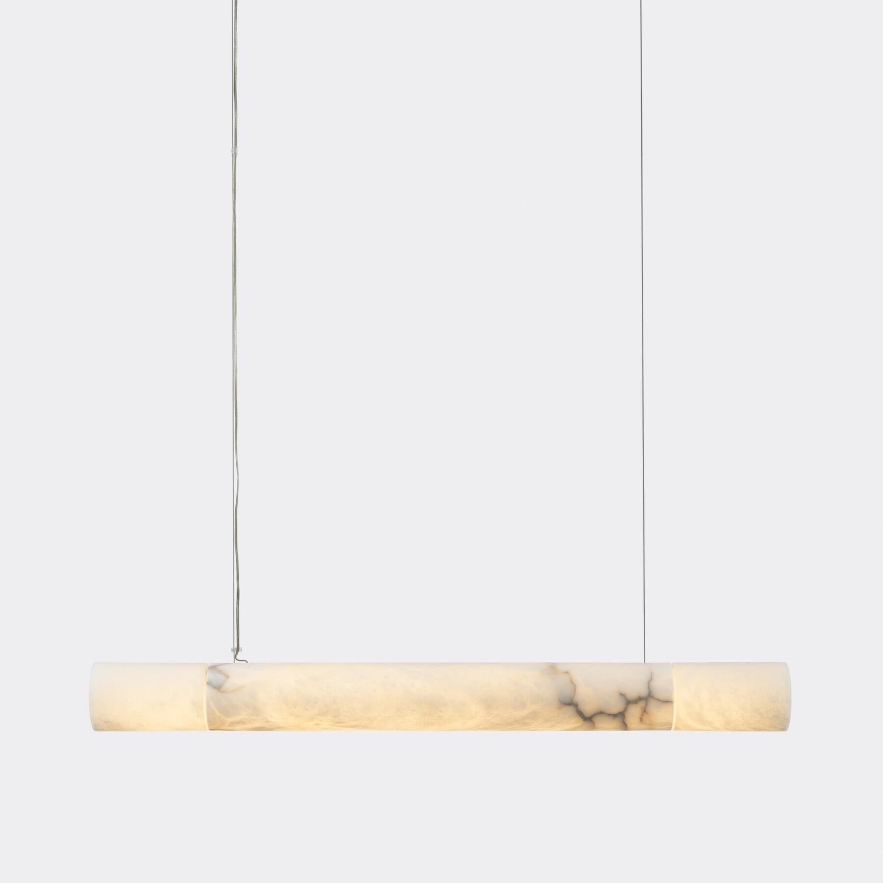Quinlan Modern Alabaster Linear Chandelier - Camilalamps - CAM - M0540