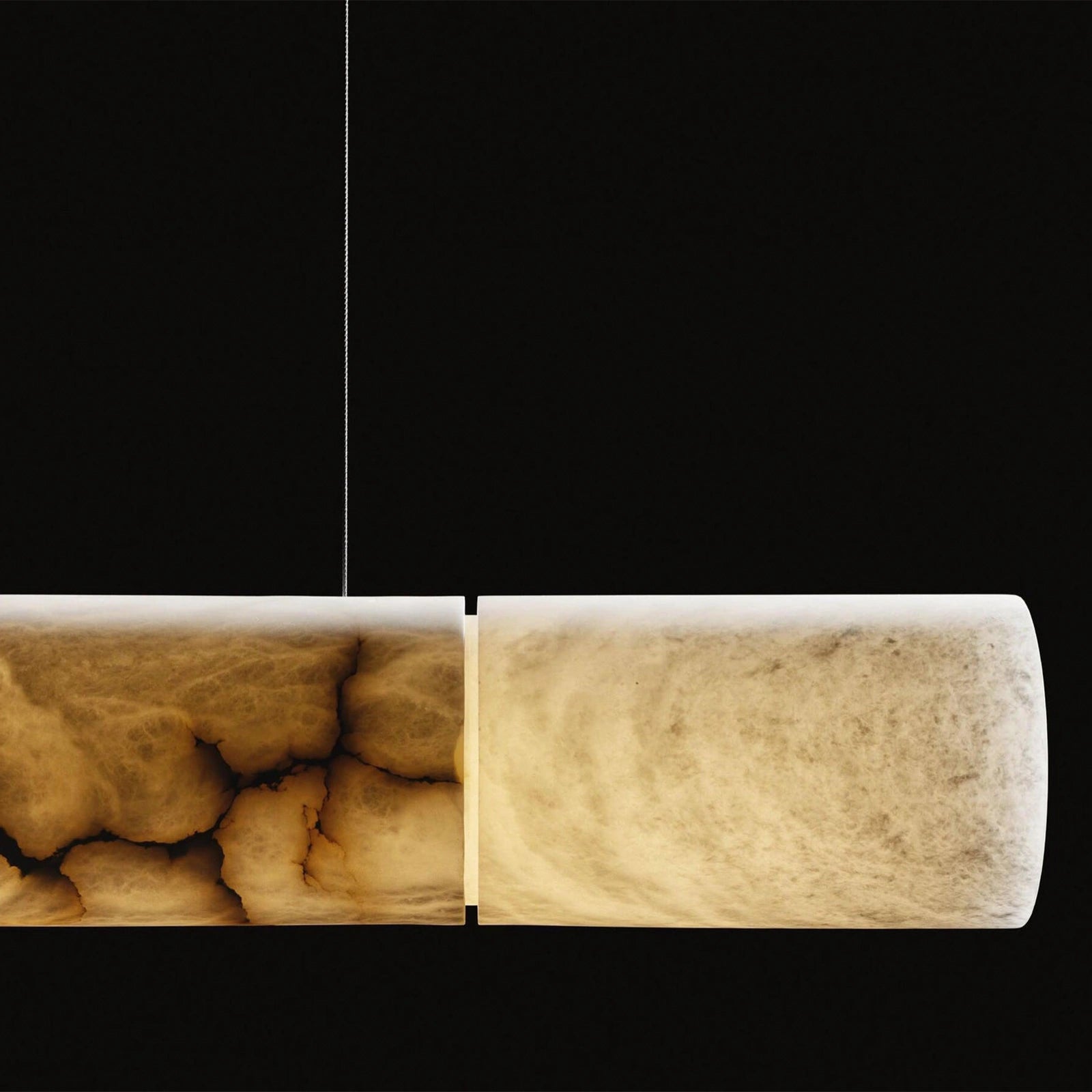 Quinlan Modern Alabaster Linear Chandelier - Camilalamps - CAM - M0540