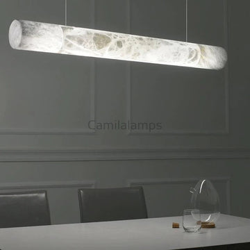 Quinlan Modern Alabaster Linear Chandelier - Camilalamps - CaC-1C0540