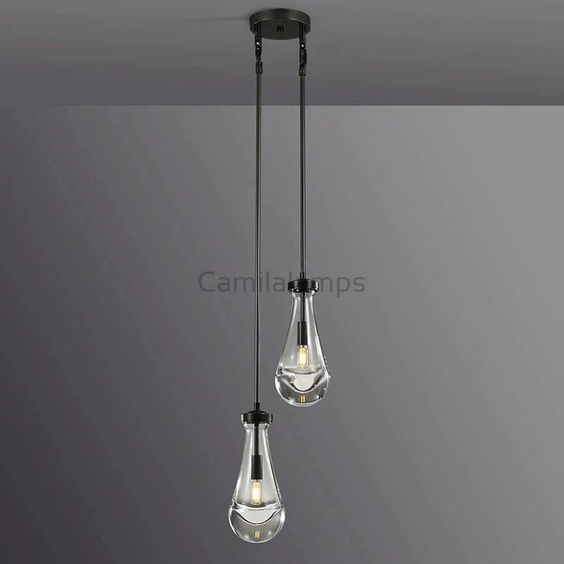 Raindrop 2 - Light Rod Round Chandelier - Camilalamps - CA - RA2023 - C1236