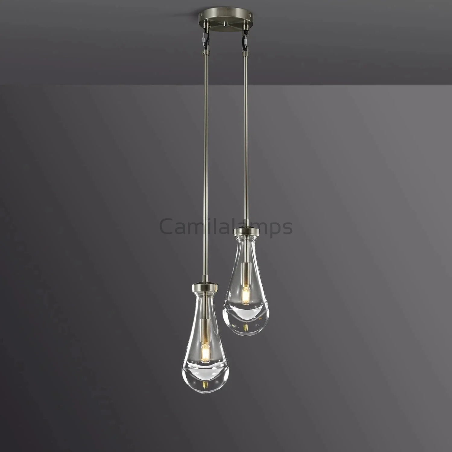 Raindrop 2 - Light Rod Round Chandelier - Camilalamps - Ca-1Ra2023-1C1237