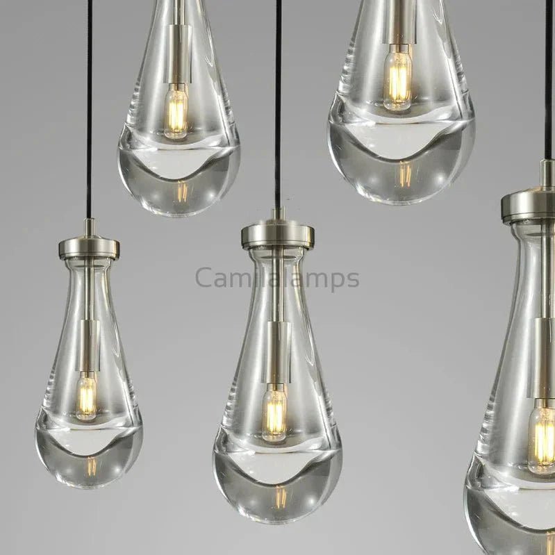 Raindrop 3 - Light Cord Rectangular Chandelier - Camilalamps - Ca-1Ra2023-1C1246