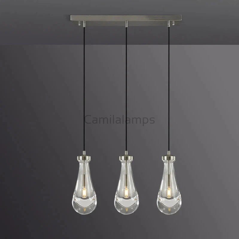 Raindrop 3 - Light Cord Rectangular Chandelier - Camilalamps - CA - RA2023 - C1246