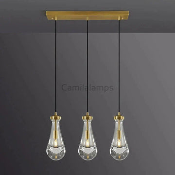 Raindrop 3 - Light Cord Rectangular Chandelier - Camilalamps - Ca-1Ra2023-1C1244