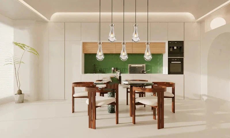 Raindrop 3 - Light Rod Rectangular Chandelier - Camilalamps - CA - RA2023 - C1243