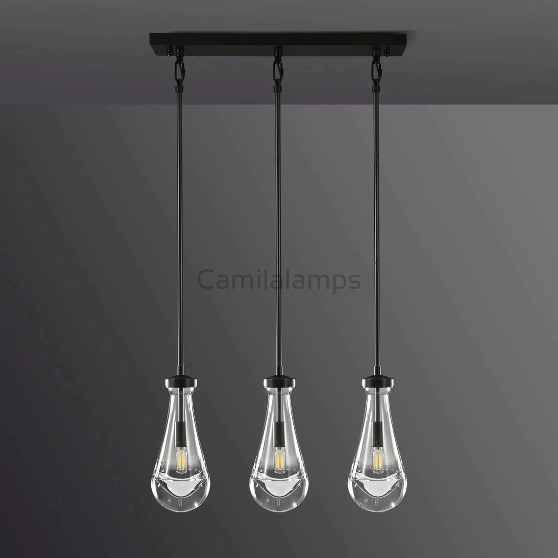 Raindrop 3 - Light Rod Rectangular Chandelier - Camilalamps - Ca-1Ra2023-1C1241