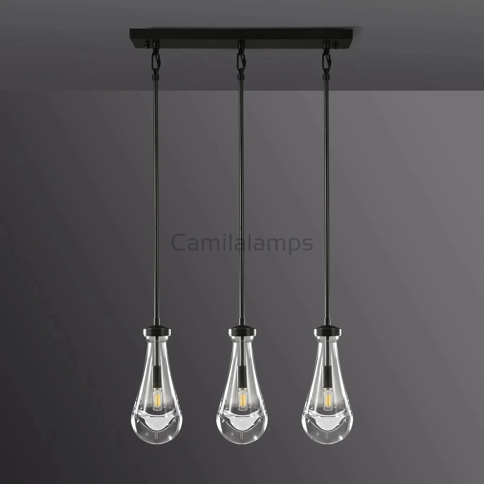 Raindrop 3 - Light Rod Rectangular Chandelier - Camilalamps - Ca-1Ra2023-1C1242