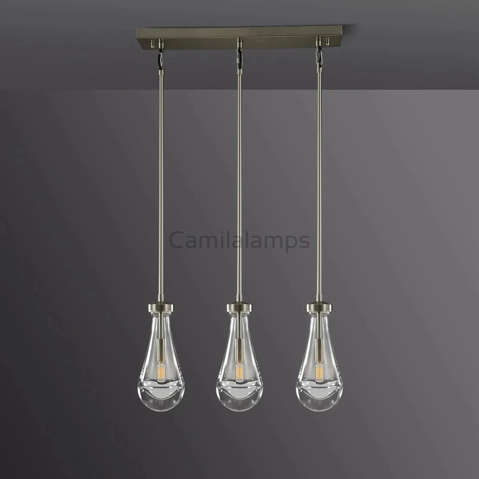 Raindrop 3 - Light Rod Rectangular Chandelier - Camilalamps - Ca-1Ra2023-1C1243