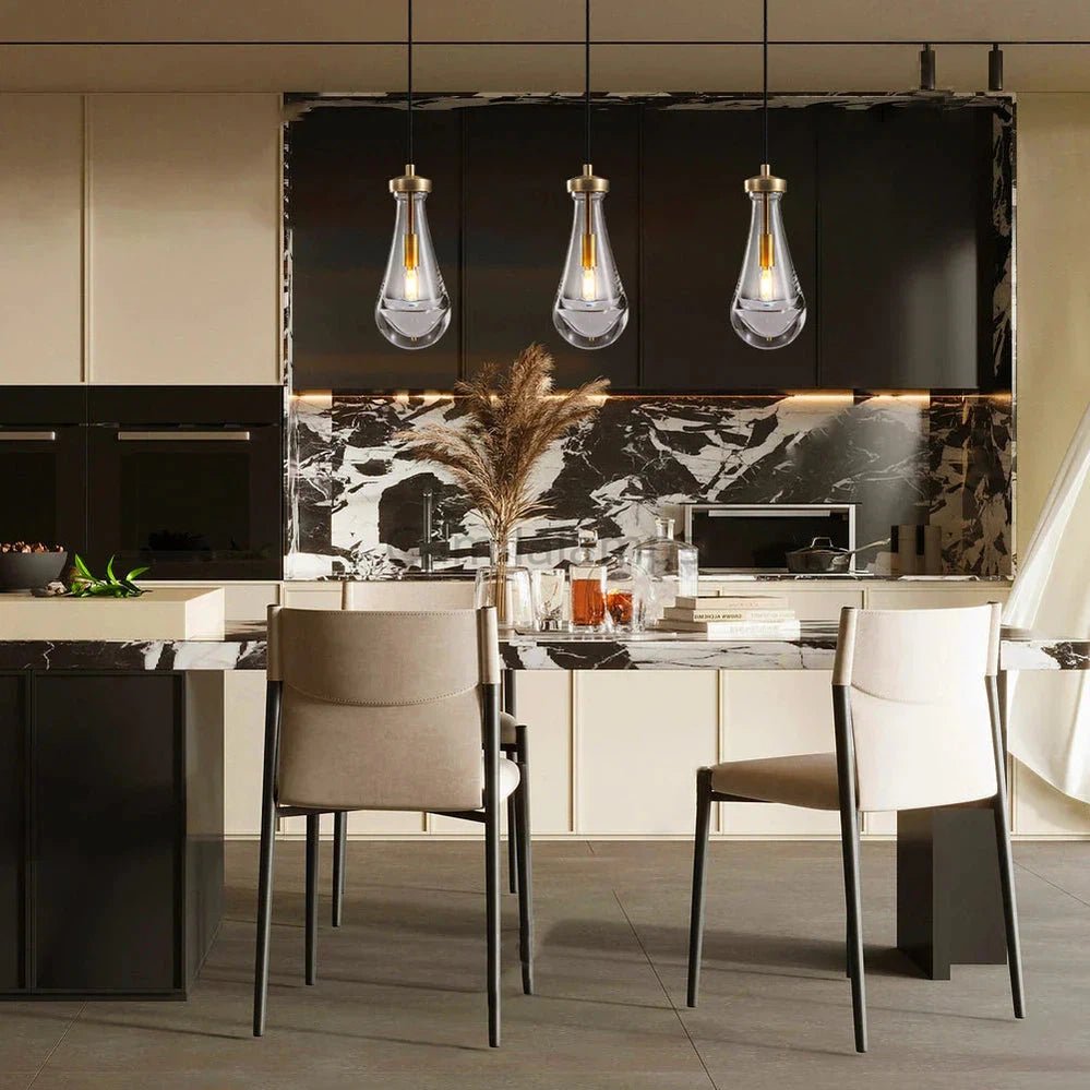 Raindrop 3 - Light Rod Rectangular Chandelier - Camilalamps - CA - RA2023 - C1243