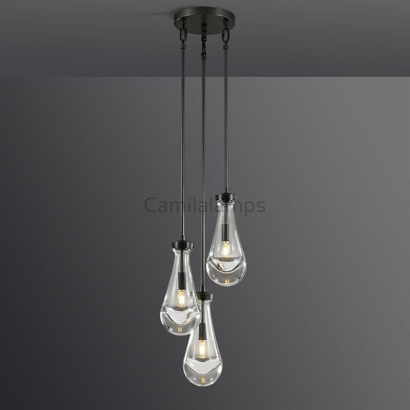 Raindrop 3 - Light Rod Round Chandelier - Camilalamps - CA - RA2023 - C1248